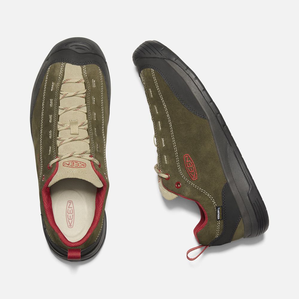 Keen Sneakers Herr Mörk Olivgröna - Jasper Ii Waterproof Shoes - 591748QHC